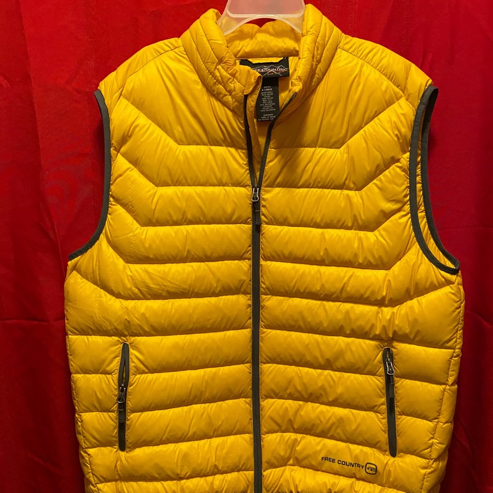 Free Country Yellow Puffer Vest